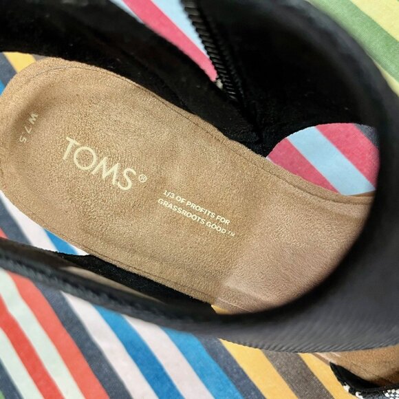 TOMS Majorca Cutout Heel Sandals NWT - Picture 4 of 5